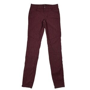 Prana Burgundy Women's Pants Stretch Lightweight Casual Athleisure Size 2‎